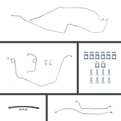The Right Stuff Detailing - The Right Stuff Detailing FOP68H4 1968 Chevy Camaro Brake Hydraulic Line Kit