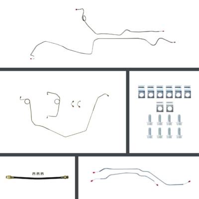 The Right Stuff Detailing - The Right Stuff FOP69H2 1969 Chevy Camaro Power Disc Brake Hydraulic Line Kit