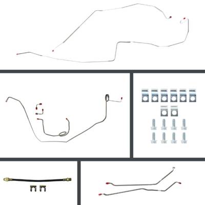 The Right Stuff Detailing - The Right Stuff POM68H4 1968 Pontiac Firebird Brake Hydraulic Line Kit