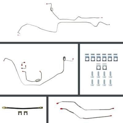 The Right Stuff Detailing - The Right Stuff POM69H4 1969 Pontiac Firebird Brake Hydraulic Line Kit