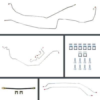 The Right Stuff Detailing - The Right Stuff Detailing POP67H2 67 Pontiac Firebird Brake Hydraulic Line Kit