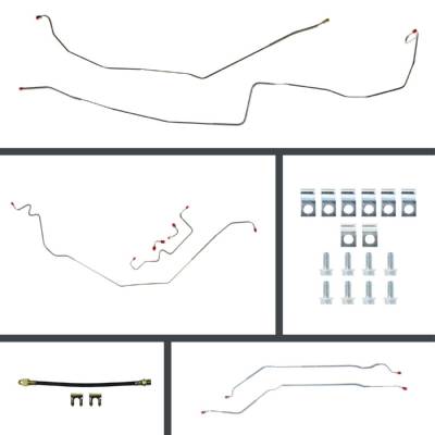 The Right Stuff Detailing - The Right Stuff Detailing POP68H2 1968 Pontiac Firebird Brake Hydraulic Line Kit