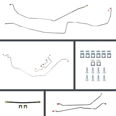 The Right Stuff Detailing - The Right Stuff POP68H4 1968 Pontiac Firebird Brake Hydraulic Line Kit