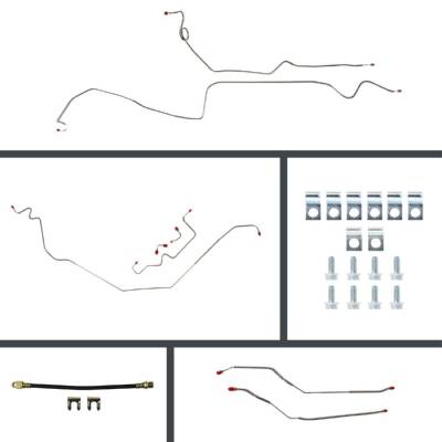 The Right Stuff Detailing - The Right Stuff POP69H4 1969 Pontiac Firebird Brake Hydraulic Line Kit