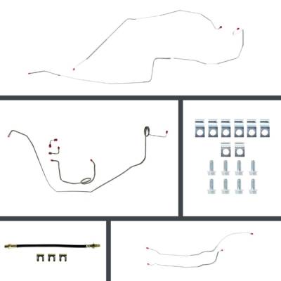 The Right Stuff Detailing - The Right Stuff FSM67H2 67 Chevy Camaro Brake Hydraulic Line Kit Front/Rear