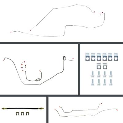 The Right Stuff Detailing - The Right Stuff FSM68H2 1968 Chevy Camaro Disc/Drum Brake Hydraulic Line Kit F/R