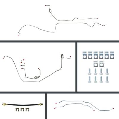 The Right Stuff Detailing - The Right Stuff FSM69H2 1969 Chevy Camaro Brake Hydraulic Line Kit Front/Rear