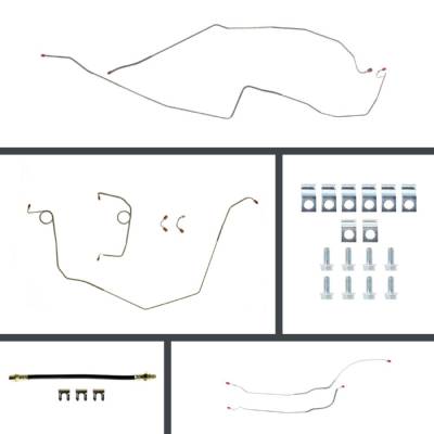 The Right Stuff Detailing - The Right Stuff FSP67H2 67 Chevy Camaro Brake Hydraulic Line Kit Front/Rear