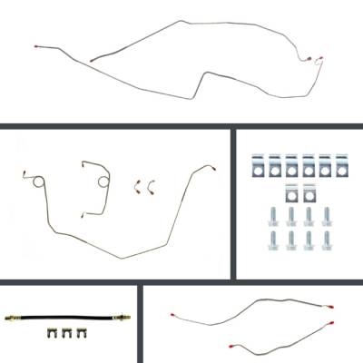 The Right Stuff Detailing - The Right Stuff FSP67H4 67 Chevy Camaro Power Brake Hydraulic Line Kit F/R