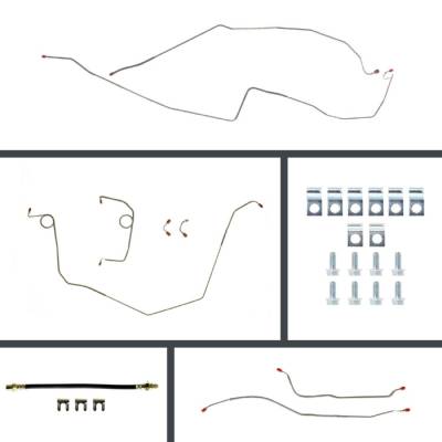 The Right Stuff Detailing - The Right Stuff FSP68H4 1968 Chevy Camaro Manual Brake Hydraulic Line Kit F/R