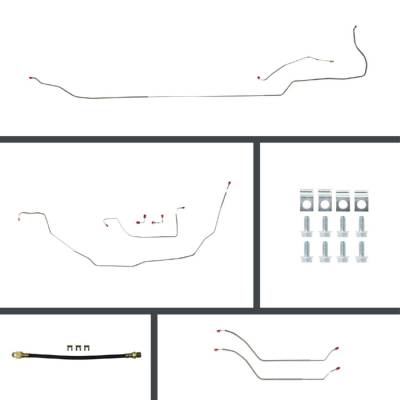 The Right Stuff Detailing - The Right Stuff COP69C4 69-72 Chevelle Convertible Brake Hydraulic Line Kit