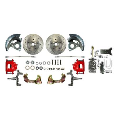 The Right Stuff Detailing - The Right Stuff AFXSD03CZY 62-67 Chevy II Brake Conversion Kit Front