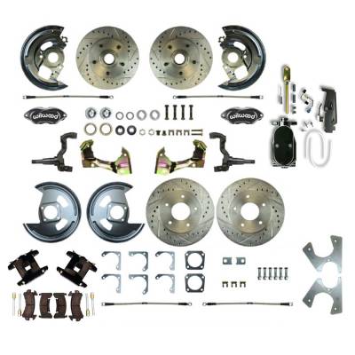 The Right Stuff Detailing - The Right Stuff AFXSD22CSY Chevy/Pontiac Brake Conversion Kit Front/Rear