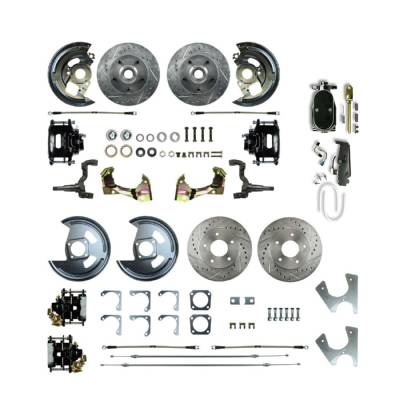 The Right Stuff Detailing - The Right Stuff AFXSD45CSY Chevy/Pontiac Brake Conversion Kit Front/Rear