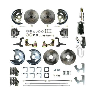 The Right Stuff Detailing - The Right Stuff AFXSD45CY Chevy/Pontiac Brake Conversion Kit Front/Rear