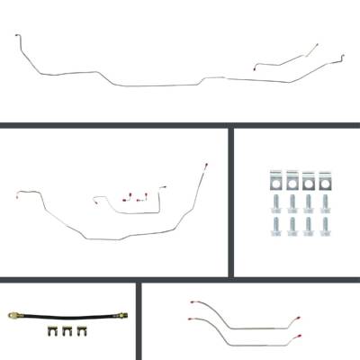The Right Stuff Detailing - The Right Stuff CSP69H4 69-72 Chevelle Brake Hydraulic Line Kit Front/Rear