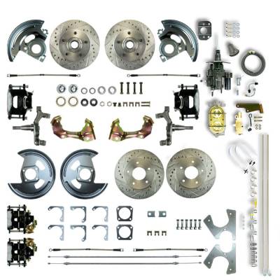 The Right Stuff Detailing - The Right Stuff AFXHB42DS Chevy/Pontiac Brake Conversion Kit Front/Rear