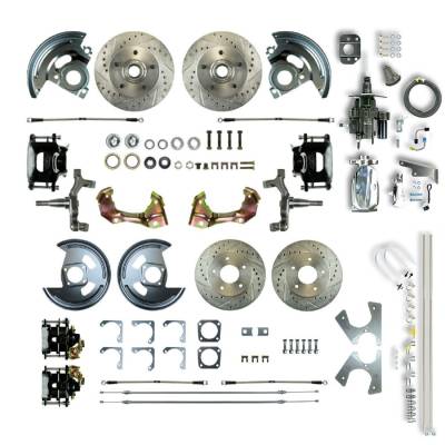 The Right Stuff Detailing - The Right Stuff AFXHB42DSX Chevy/Pontiac Brake Conversion Kit Front/Rear