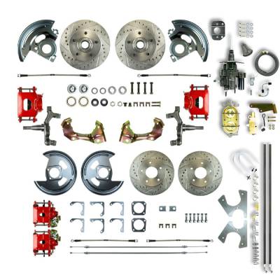 The Right Stuff Detailing - The Right Stuff AFXHB42DZ Chevy/Pontiac Brake Conversion Kit Front/Rear