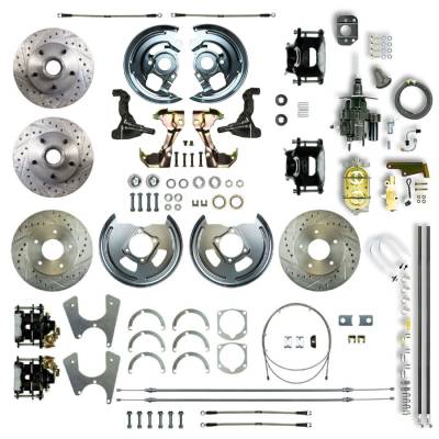 The Right Stuff Detailing - The Right Stuff AFXHB45CS Chevy/Pontiac Brake Conversion Kit Front/Rear