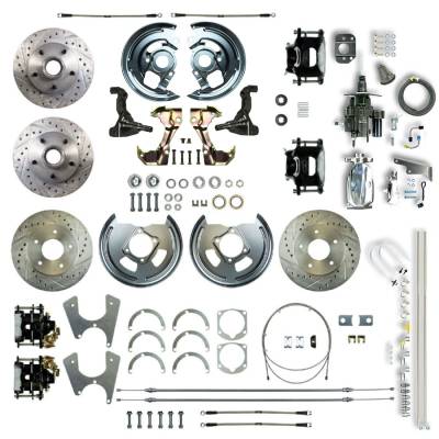 The Right Stuff Detailing - The Right Stuff AFXHB45CX Chevy/Pontiac Brake Conversion Kit Front/Rear