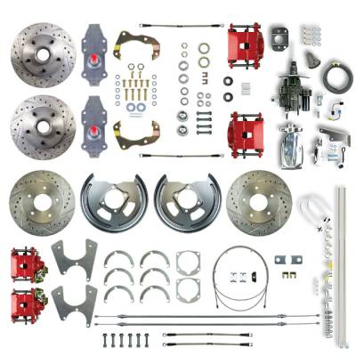 The Right Stuff Detailing - The Right Stuff AFXHB45CZX Chevy/Pontiac Brake Conversion Kit Front/Rear