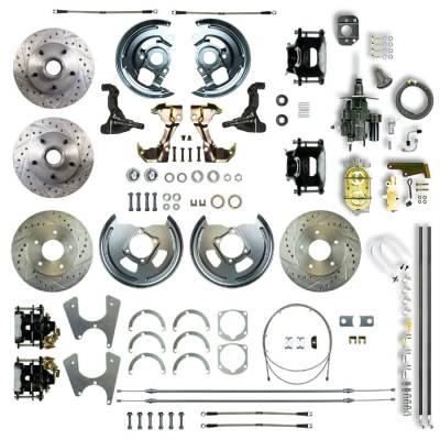 The Right Stuff Detailing - The Right Stuff AFXHB45DS Chevy/Pontiac Brake Conversion Kit Front/Rear