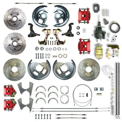 The Right Stuff Detailing - The Right Stuff AFXHB45DZ Chevy/Pontiac Brake Conversion Kit Front/Rear