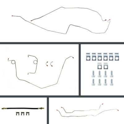 The Right Stuff Detailing - The Right Stuff Detailing FSP68H2 1968 Chevy Camaro Brake Hydraulic Line Kit