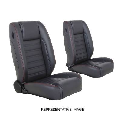 TMI Products - TMI Products 47-9410-6525-BKS Pro-Trans-Am Bucket Reclining Black Vinyl Stitch