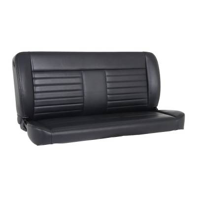TMI Products - TMI 47-9260-2295-BKS 60" Bench Seat w/Tracks Reclining Black Vinyl Solid Back