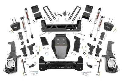 Rough Country Suspension Systems - Rough Country 10470 7.5" V2 Lift Kit for 11-19 Silverado/Sierra 2500HD/3500