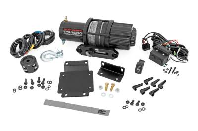 Rough Country Suspension Systems - Rough Country 92069 Front Winch Mount Kit w/Winch for Honda Pioneer 1000