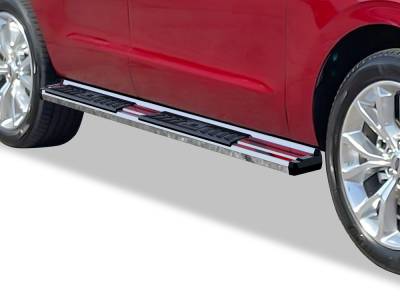APS - APS WB06SBC4S S-Series Running Boards Polish for 18-25 Ford Expedition