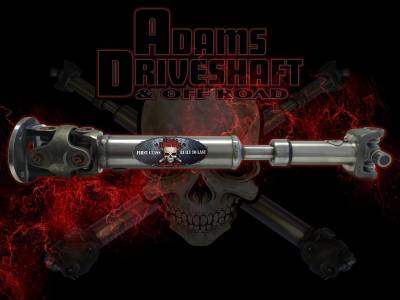 Adams Driveshaft - Adams ASDTJ-1310CVR-SRUB Rear 1310 CV Driveshaft 1330 Pinion for Jeep TJ Rubicon