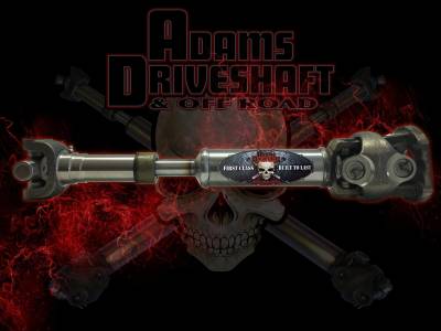 Adams Driveshaft - Adams ASDTJ-1350CVR-SRUB Rear 1350 CV Driveshaft for Jeep Wrangler TJ Rubicon