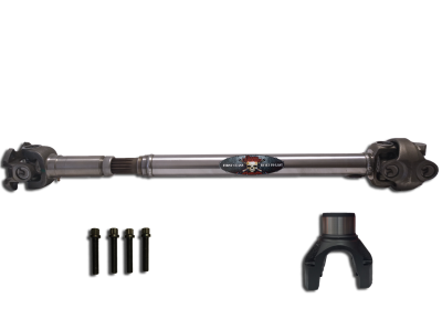 Adams Driveshaft - Adams ASDJT-1350HRF-S Front 1350 Solid CV Driveshaft Half Round for Jeep JT