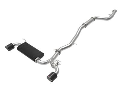 aFe Power - aFe 49-36043-C 3-2.5" Exhaust System w/Carbon Fiber Tip for 20-26 GR Supra 3.0L