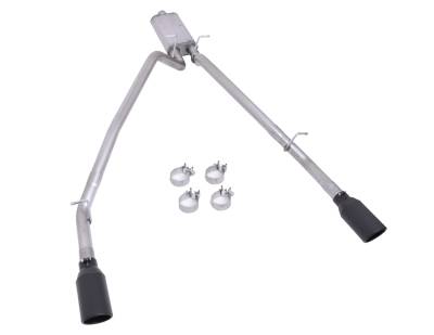 Gibson Performance Exhaust - Gibson 66573B Black Elite Dual Split Catback Exhaust for 25 RAM 1500 3.0L