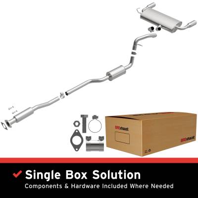 BRExhaust - BRExhaust 116-0504 Stainless Steel Direct-Fit Exhaust System Replacement Kit