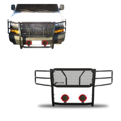 Black Horse Off Road - Black Horse RU-GV02MA-B-PLR Black HD Guard w/7.0" LED's for 03-25 Express/Cargo