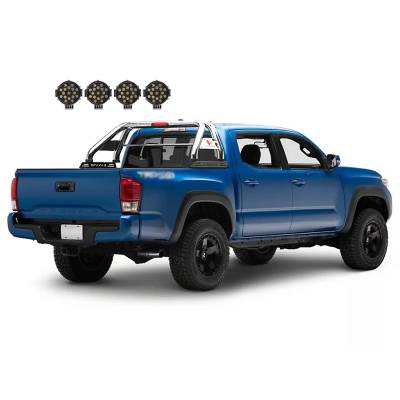 Black Horse Off Road - Black Horse RB006SS-PLB Classic Roll Bar Kit for 05-24 Toyota Tacoma