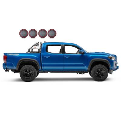 Black Horse Off Road - Black Horse RB08SS-PLFR Classic Roll Bar w/5.3" LED's for 19-24 Ford Ranger