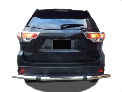 Black Horse Off Road - Black Horse 8D091016SS-1 SS Rear Bumper Guard for Lexus RX/Toyota Highlander