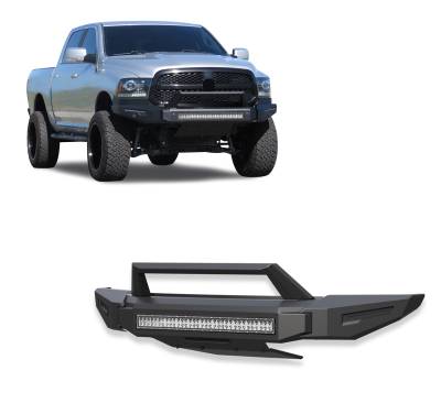 Black Horse Off Road - Black Horse AFB-RA14-K2 Armour-II HD Front Bumper 13-18 RAM 1500 Classic