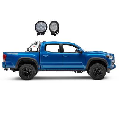 Black Horse Off Road - Black Horse RB005SS-PL69B Classic Roll Bar w/9" Blk LED for Canyon/Colorado