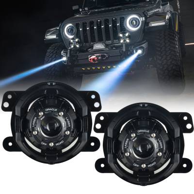 Oracle Lighting - Oracle 5930-001 15W Off-Road LASER Fog Lights for 07+ Jeep Wrangler & Gladiator