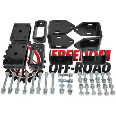 Freedom Off-Road - Freedom O/R FOP-E30140 4" Block Golf Cart Lift Kit EZGO for 95-96 G14 A Ultima