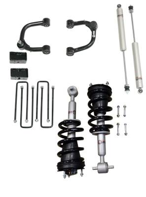 Freedom Off-Road - Freedom FO-G803-3-KIT+FO-G703FU 3" F/R Lift Kit w/Shocks Arms for 07-16 Silv/Sra