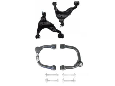 Freedom Off-Road - Freedom FO-T705FU+FO-T705-1FL FR Upper/Lower Arms w/Cam Bolts for 95-04 Tacoma